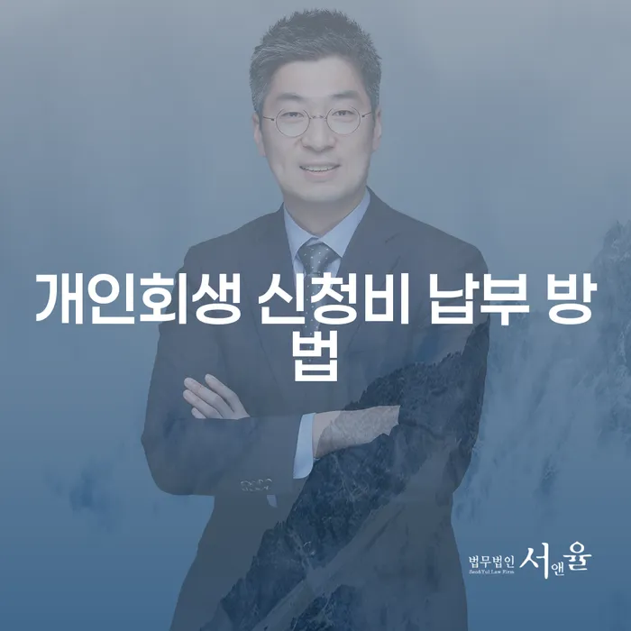 개인회생 신청비 납부 방법, 어떻게 해야 할까요?