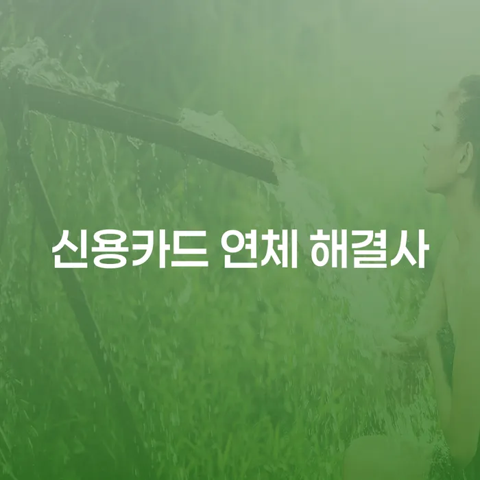 신용카드 연체, 해결할 수 있는 방법이 있을까요?
