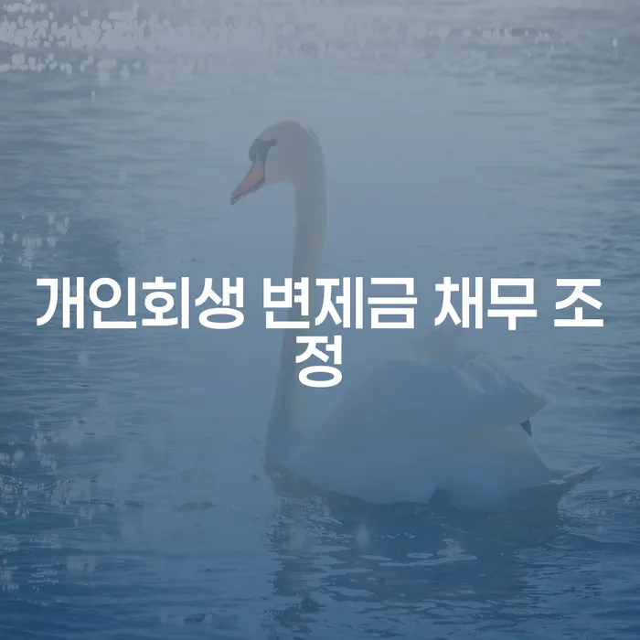개인회생 변제금 채무 조정이 필요한 이유는 무엇일까?