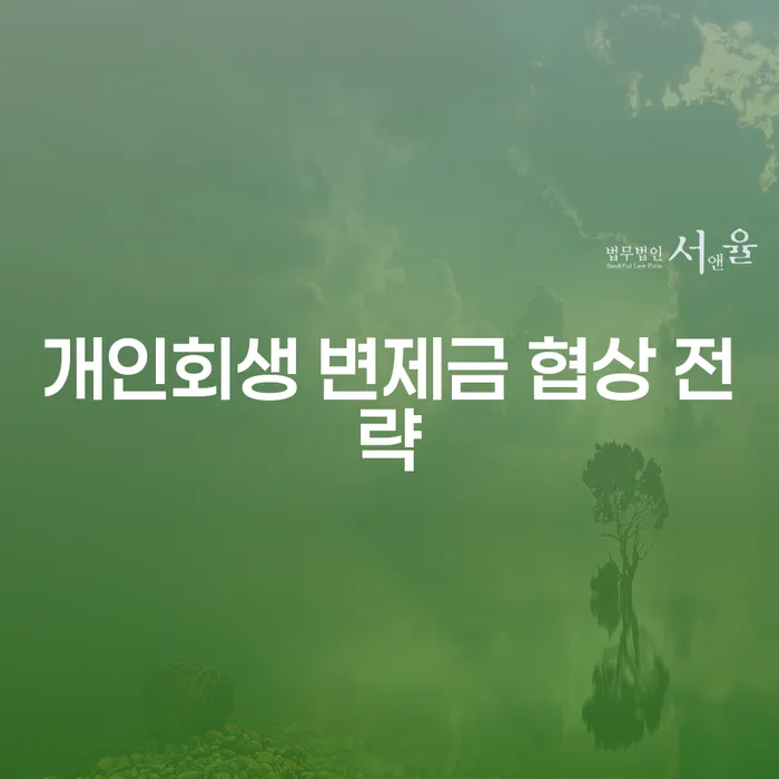 개인회생 변제금 협상 전략, 어떻게 해야 할까요?
