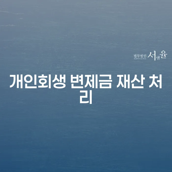 개인회생 변제금 재산 처리, 어떻게 해야 할까?